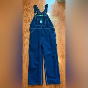 Men's Sz 34X30 LIBERTY Carpenter
Bib Overalls 100% Cotton Dark Blue
Denim